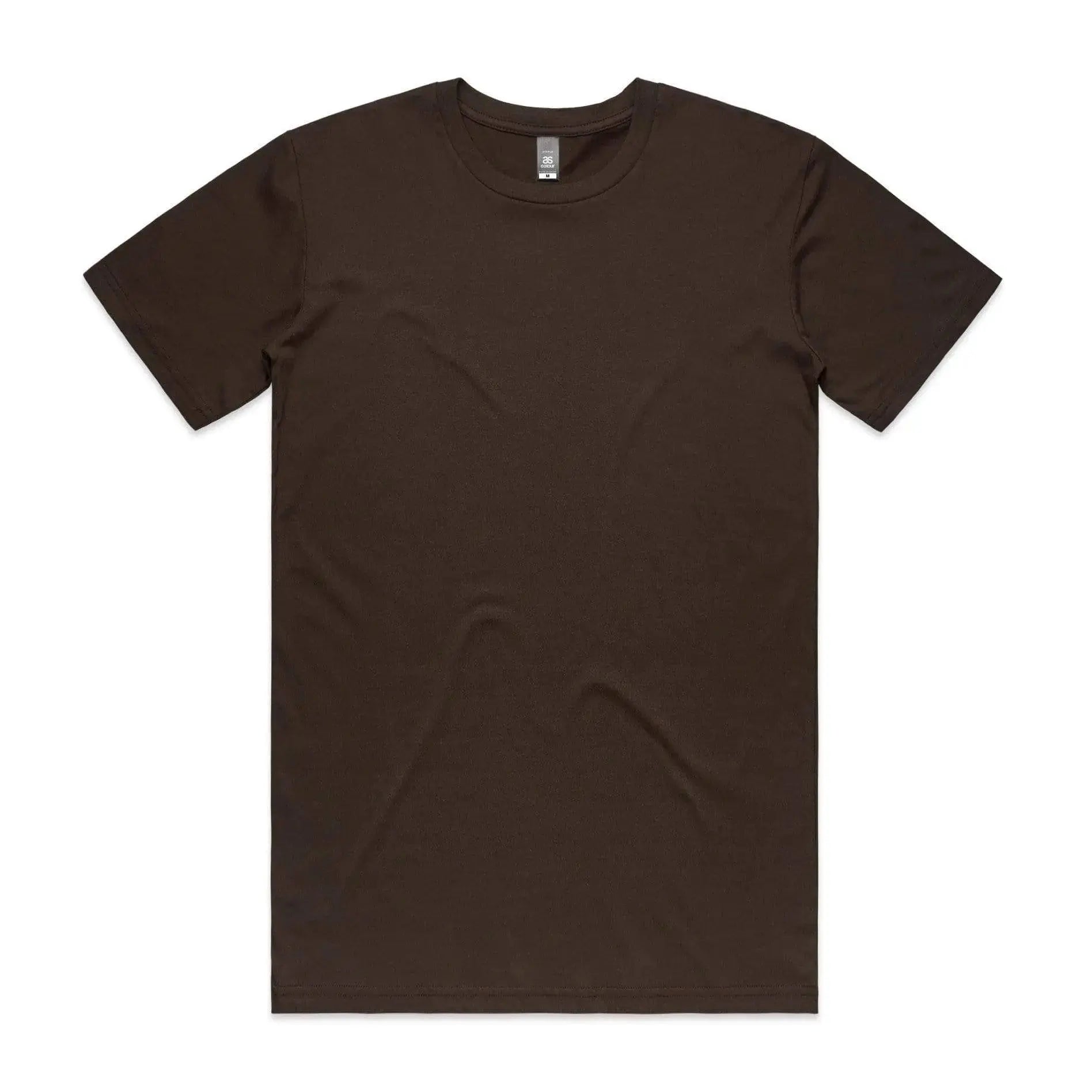 As Colour Men's staple tee 5001 Casual Wear As Colour DARK CHOCOLATE SML